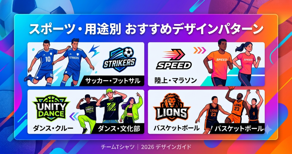 スポーツ・用途別 おすすめデザインパターン